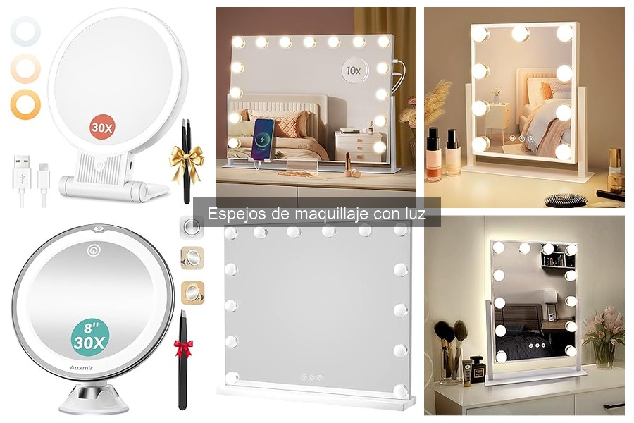 Todo sobre los espejos de maquillaje con luz: funcionalidades y tipos