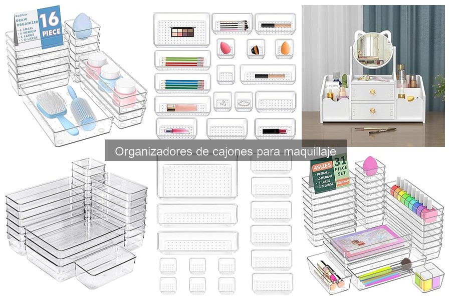 Usos creativos de organizadores de cajones para maquillaje