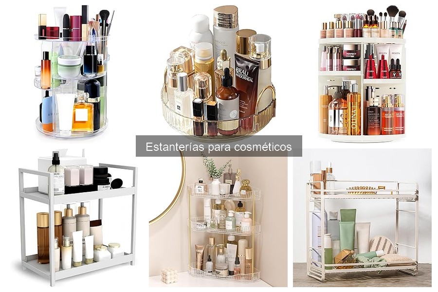 Ventajas de las estanterías para cosméticos en casa