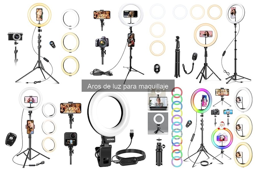 Ventajas de usar aros de luz para maquillaje en casa